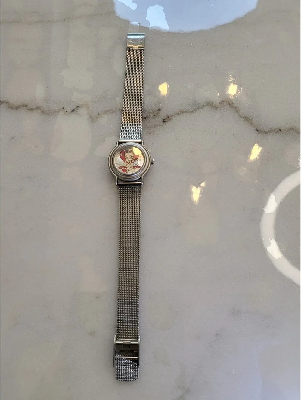 Vtg Betty Boop Women’s Watch 26mm Working New Battery Runs Great 7.5